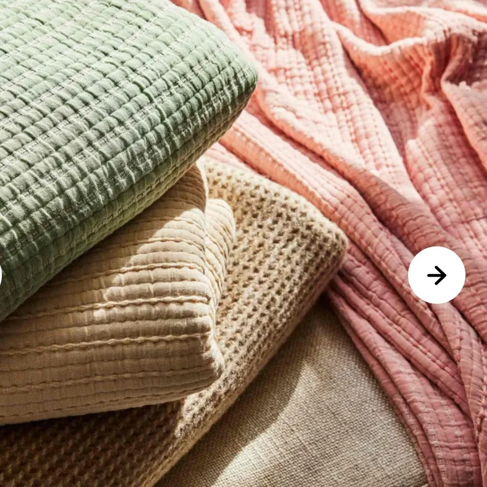 Brooklinen Cotton Textured Throw Blanket Pink Rose - Picture 5 of 5